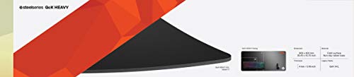 SteelSeries QcK XXL Cloth Gaming Mouse Pad - Extra Thick Non-Slip Base - Micro-Woven Surface - Optimized For Gaming Sensors - Size XXL (900 x 400 x 6mm) - Black