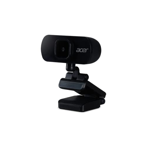 Acer FHD Webcam (2 Megapixel, 30 FPS, Integrated Mic, Compatible with Win, Linux, Mac and Android) Black