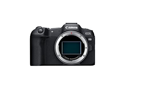 Canon EOS R8 Full-Frame 24.2 MP Mirrorless Camera Body | 4K Full HD Video Recording | (Black)