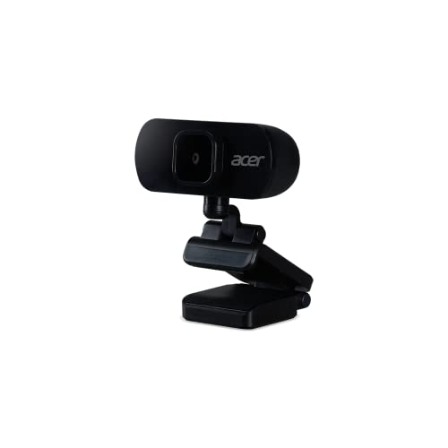 Acer FHD Webcam (2 Megapixel, 30 FPS, Integrated Mic, Compatible with Win, Linux, Mac and Android) Black