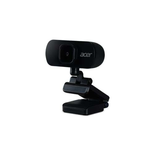 Acer FHD Webcam (2 Megapixel, 30 FPS, Integrated Mic, Compatible with Win, Linux, Mac and Android) Black