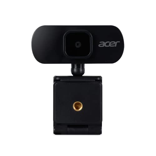 Acer FHD Webcam (2 Megapixel, 30 FPS, Integrated Mic, Compatible with Win, Linux, Mac and Android) Black