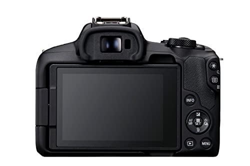 Canon EOS R50|24.2MP APS-C Mirrorless Camera|Body Only|Up to 15fps Cont.|Dual Pixel CMOS AF II|4K 30p Oversampled 6K|Vari-Angle Screen|Bluetooth & WiFi|Black