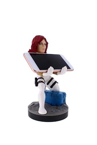 Cable Guys - Black Widow In White Suit Gaming Accessories Holder & Phone Holder for Most Controller (Xbox, Play Station, Nintendo Switch) & Phone