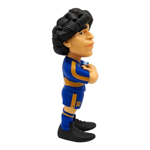 BANDAI MINIX - Diego Maradona Yellow and Blue Figure - Argentina - 12cm Collectibles for Display, Gift Idea for Children And Adults, Football Fans - MN13180