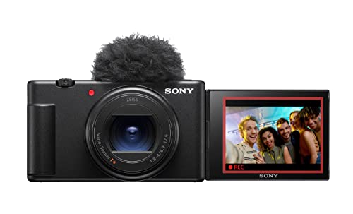 Sony Vlog Camera ZV-1 II | Digital camera (Vari-angle screen for vlogging, wide angle zoom lens, 4K video, multi-directional microphone) Black