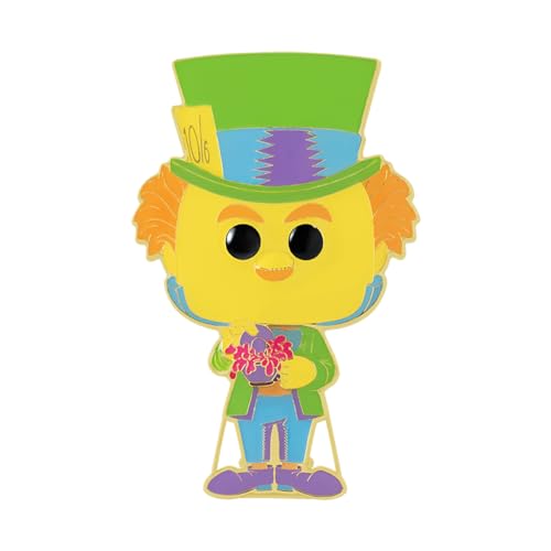 Funko Pop! Large Enamel Pin Disney Alice: Mad Hatter - Mad Hatter - Alice In Wonderland Enamel Pins - Cute Collectable Novelty Brooch - for Backpacks & Bags - Gift Idea - Movies Fans