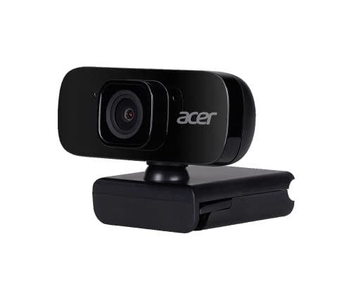 Acer FHD Webcam (2 Megapixel, 30 FPS, Integrated Mic, Compatible with Win, Linux, Mac and Android) Black