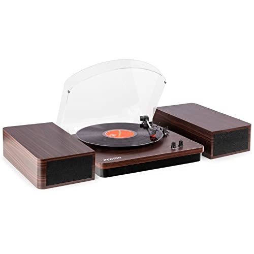 Fenton RP168DW Bluetooth Vinyl Record Player with Built-in Speakers, USB to MP3 Conversion