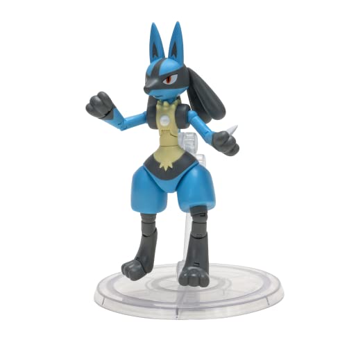 Pokémon Select Lucario - 6-Inch Super-Articulated Figure with Over 15 Points of Articulation