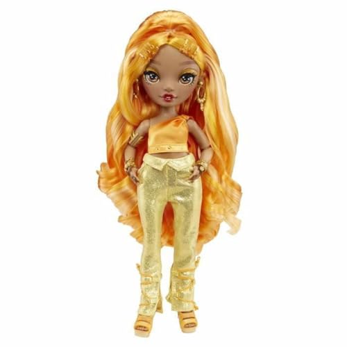 Rainbow High - MEENA FLEUR - Saffron Gold Fashion Doll Includes 2 Mix & Match Designer Outfits with Accessories - For Kids 6-12 Years Old and Collectors