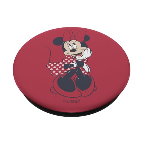 Disney Mickey And Friends Minnie Mouse Red Polka Dot Dress PopSockets Swappable PopGrip