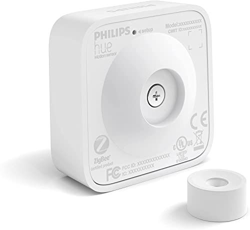 Philips Hue Indoor Motion Sensor with Wireless Control. Smart Lighting Accessory, White