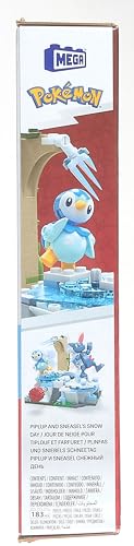 MEGA Pokémon Action Figure Building Toys, Piplup and Sneasel's Snow Day with 171 Pieces and Motion, 2 Poseable Characters, for Kids, HKT20