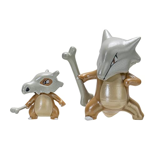 Pokémon Select Evolution 2 Pack-Features 2-Inch Cubone & 3-Inch Marowak Battle Figures-Authentic Details