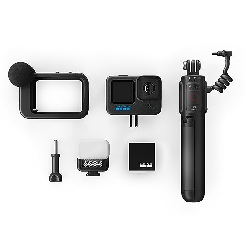 GoPro HERO12 Black Creator Edition - Includes HERO12 Black, Volta (Battery Grip, Tripod, Remote), Media Mod, Light Mod, Enduro Battery, and Carrying Case