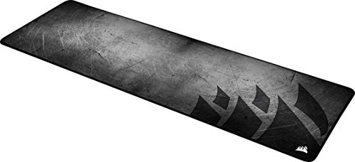 Corsair MM300 PRO Premium Spill-Proof, Stain-Resistant Cloth Gaming Mouse Pad (93 x 30 cm Surface, Micro-Weave Fabric, 3 mm Thick Plush Rubber, Durable Anti-Fray Edges) Extended, Black/Grey