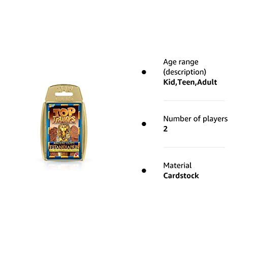 Top Trumps Ancient Egypt Card Game - Tutankhamun and the Golden Age of the Pharaohs