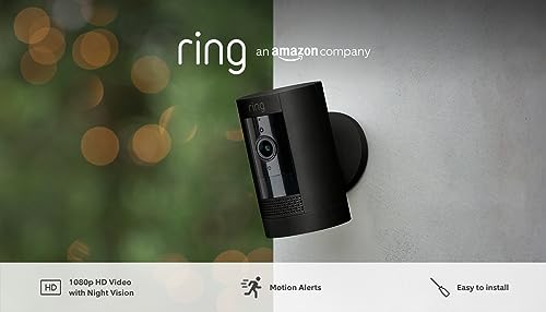 Ring Outdoor Camera Battery (Stick Up Cam) | HD wireless outdoor Security Camera 1080p Video, Two-Way Talk, Wifi, Works with Alexa | alternative to CCTV system | 30-day free trial of Ring Protect