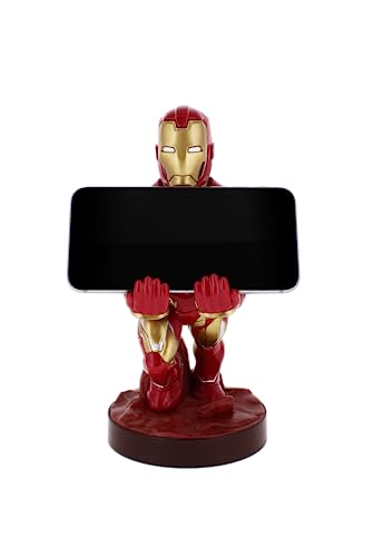 Cable Guys - Marvel Avengers Iron Man Gaming Accessories Holder & Phone Holder for Most Controller (Xbox, Play Station, Nintendo Switch) & Phone