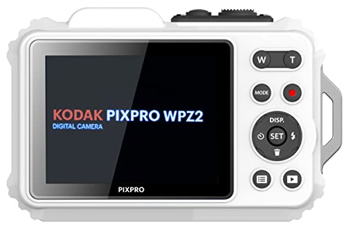 Kodak PIXPRO WPZ2 16MP 4x Zoom Tough Compact Camera - White
