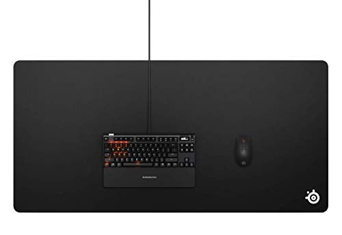 SteelSeries QcK 3XL - Gaming Surface - Optimized For Gaming Sensors - Maximum Control - Size 3XL (1220 x 590 x 6mm) - Black