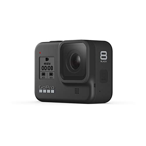 GoPro HERO8 Black - Waterproof 4K Digital Action Camera with Hypersmooth Stabilisation, Touch Screen and Voice Control - Live HD Streaming