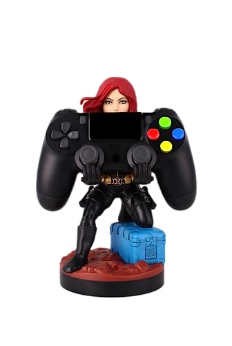 Cable Guys - Marvel Avengers Black Widow Gaming Accessories Holder & Phone Holder for Most Controller (Xbox, Play Station, Nintendo Switch) & Phone