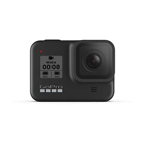 GoPro HERO8 Black - Waterproof 4K Digital Action Camera with Hypersmooth Stabilisation, Touch Screen and Voice Control - Live HD Streaming