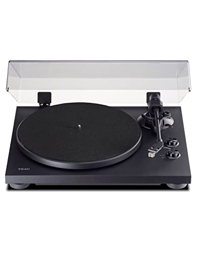 Teac TN-280BT-A3 Turntable with Bluetooth output (aluminium platter, belt drive, MM phono preamp, high-density MDF cabinet) Black