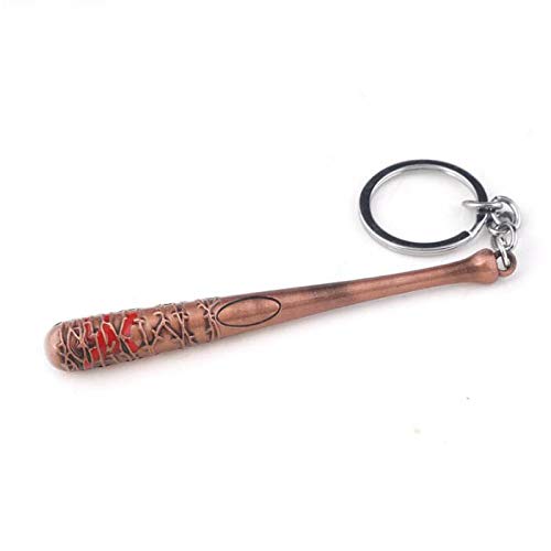 DW Lucille Negan's Bat, The Walking Dead Merchandise Keychain for Men Women Car Lucille Bat Keyring For Fans Of Negan.