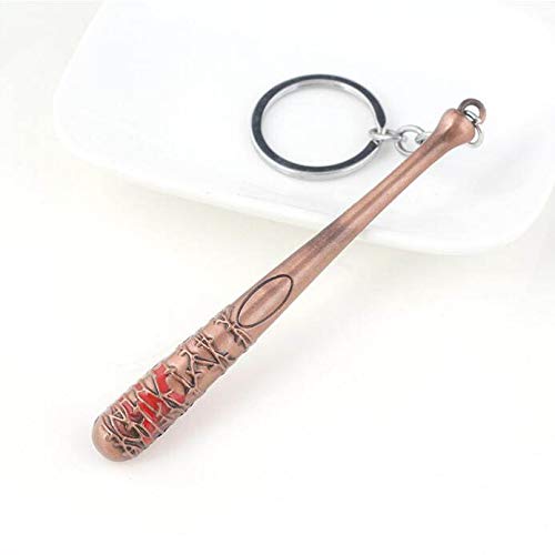 DW Lucille Negan's Bat, The Walking Dead Merchandise Keychain for Men Women Car Lucille Bat Keyring For Fans Of Negan.