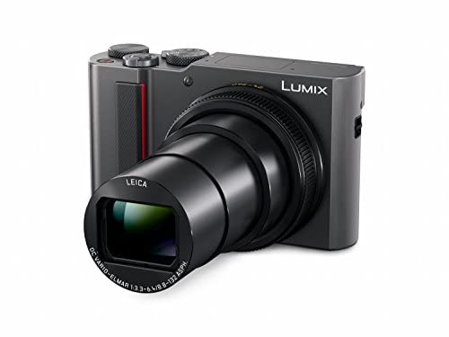 Panasonic LUMIX DC-TZ200D Compact Digital Camera featuring 20.1MP MOS Sensor, 4K 24P & 30P Video Recording, Travel Camera, Leica Zoom Lens, 15X Optical Zoom, Wi-Fi, Bluetooth, Post Focus, Silver