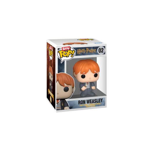 Funko Bitty POP! Harry Potter - Hermione Granger™, Rubeus Hagrid™, Ron Weasley™ and A Surprise Mystery Mini Figure - 0.9 Inch (2.2 Cm) Collectable - Stackable Display Shelf Included - Gift Idea