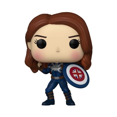 Funko POP! Marvel - What If - Captain Carter - Marvel What If - Collectable Vinyl Figure - Gift Idea - Official Merchandise - Toys for Kids & Adults - TV Fans - Model Figure for Collectors