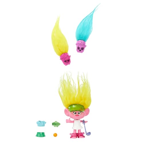 Mattel Trolls Band Together Hair Pops Small Doll, Viva with Removable Clothes & 3 Surprise Accessories, HNF11