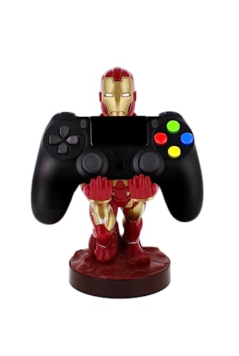 Cable Guys - Marvel Avengers Iron Man Gaming Accessories Holder & Phone Holder for Most Controller (Xbox, Play Station, Nintendo Switch) & Phone