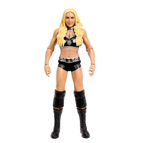 Mattel WWE Action Figures, 6-inch Collectible Charlotte Flair with 10 Articulation Points & Life-Like Look, HTW21