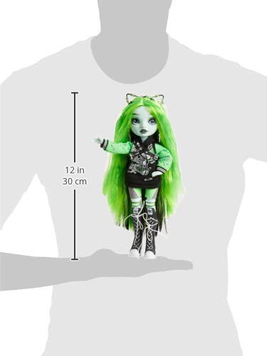 Shadow High Rainbow Vision Neon Shadow - HARLEY LIMESTONE - Neon Green Fashion Doll, Mix & Match Designer Outfits and Rock Band Accessories Playset - For Kids and Collectors Ages 6+