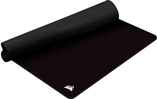 Corsair MM200 PRO Premium Spill-Proof, Stain-Resistant Cloth Gaming Mouse Pad (45 x 40 cm Surface, Micro-Weave Fabric, Extra-Thick 6 mm Plush Rubber, Anti-Skid Textured Rubber Base) Heavy XL, Black