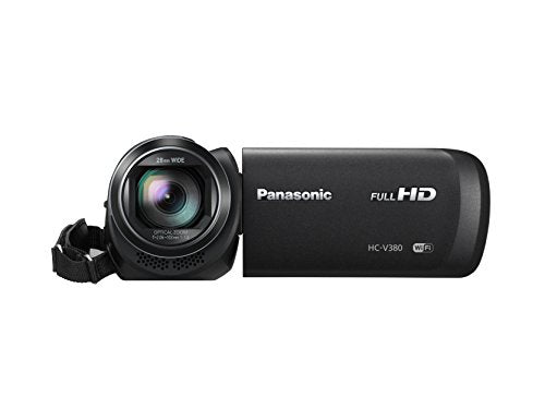 Panasonic HC-V380EB-K Full-HD Handheld Video Camera with 50x Optical Zoom - Black