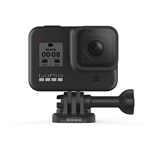 GoPro HERO8 Black - Waterproof 4K Digital Action Camera with Hypersmooth Stabilisation, Touch Screen and Voice Control - Live HD Streaming