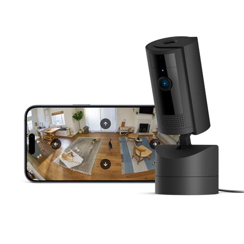 Introducing Ring Pan-Tilt Indoor Camera | Plug-In Pet Security Camera | 360° pan & 169° tilt coverage, Manual Privacy Cover, HD video, Two-Way Talk, Wi-Fi | 30-day free trial of Ring Protect