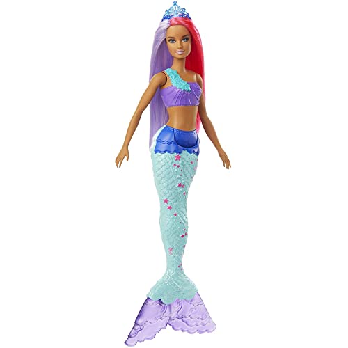 Barbie GJK09 Dreamtopia Surprise Mermaid Doll, Pink,purple