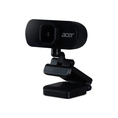 Acer FHD Webcam (2 Megapixel, 30 FPS, Integrated Mic, Compatible with Win, Linux, Mac and Android) Black