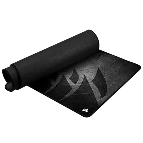 Corsair MM350 PRO Premium Spill-Proof, Stain-Resistant Cloth Gaming Mouse Pad (93 x 40 cm Surface, Micro-Weave Fabric, 4 mm Thick Plush Rubber, Durable Anti-Fray Edges) Extended XL, Black/Grey