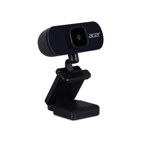 Acer FHD Webcam (2 Megapixel, 30 FPS, Integrated Mic, Compatible with Win, Linux, Mac and Android) Black