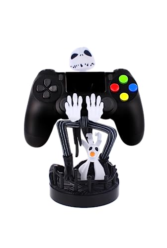 Cable Guys - Disney The Nightmare Before Christmas Jack Skellington Gaming Accessories Holder & Phone Holder for Most Controller (Xbox, Play Station, Nintendo Switch) & Phone