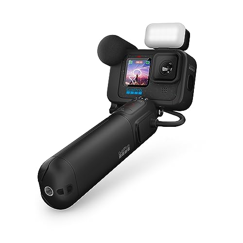 GoPro HERO12 Black Creator Edition - Includes HERO12 Black, Volta (Battery Grip, Tripod, Remote), Media Mod, Light Mod, Enduro Battery, and Carrying Case