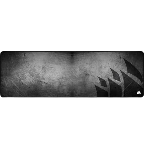 Corsair MM300 PRO Premium Spill-Proof, Stain-Resistant Cloth Gaming Mouse Pad (93 x 30 cm Surface, Micro-Weave Fabric, 3 mm Thick Plush Rubber, Durable Anti-Fray Edges) Extended, Black/Grey